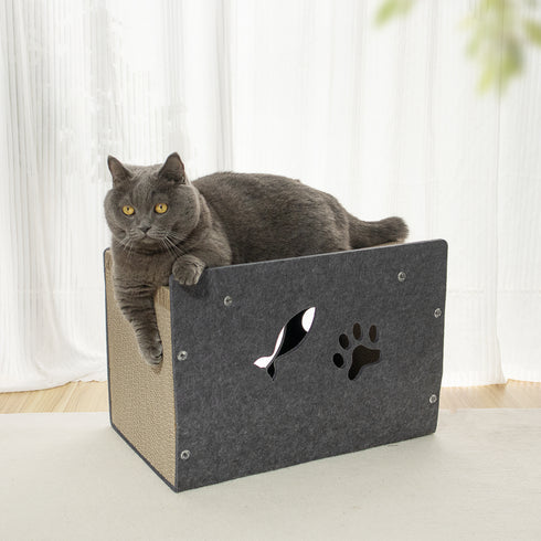 フェルト&段ボール爪とぎ - カメラ