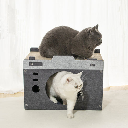 フェルト&段ボール爪とぎ - カメラ