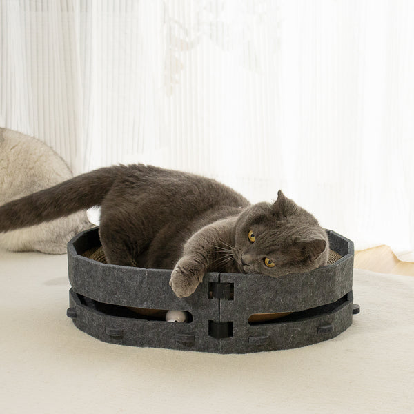 フェルト&段ボール爪とぎ - 無限大ボウル