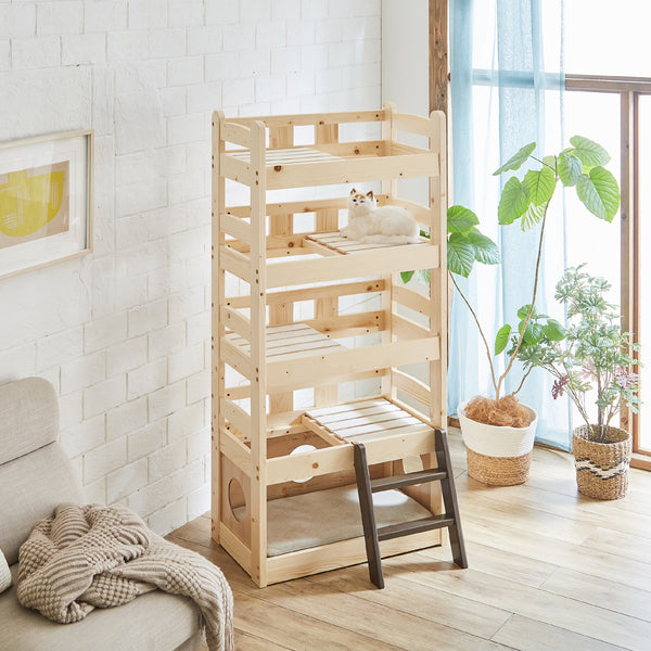 小屋付き5段ペットベッド